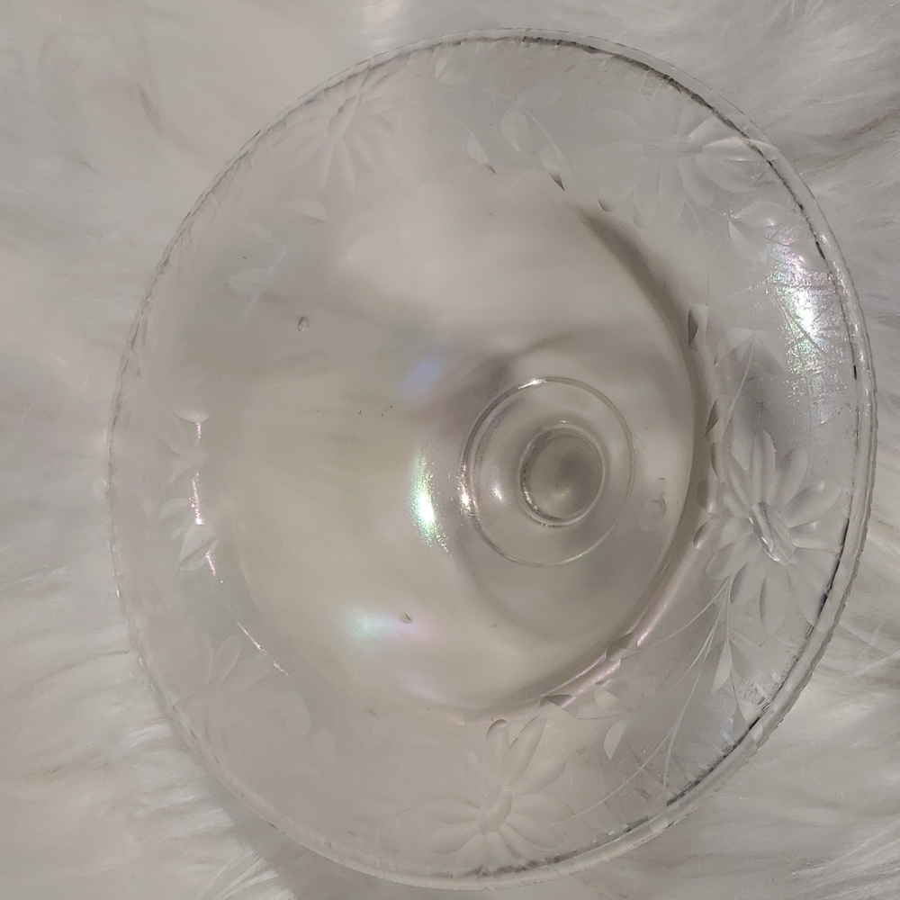 Depression Glass Iridescent Clear - Picture 3 of 12